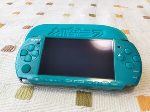 超美品　キズほぼ無　PSP ソニーPSP3000 初音ミク本体 おまけソフト付き　付属品有　(バッテリーなし)　 