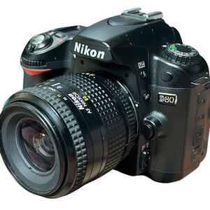 外観美品　Nikon D80 レンズキット　AF NIKKOR 35-80mm ブラック　通電可能