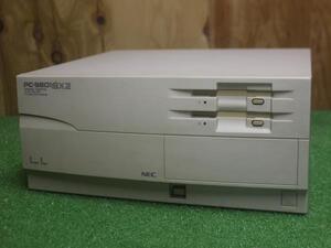 12135 【ジャンク】NEC パーソナルコンピュータ PC-9801BX2/U2 デスクトップ 電源コード欠品 通電のみ