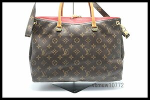 近年モデル希少美中古■LOUIS VUITTON モノグラム パラス レザー 2way ハンドバッグ ルイヴィトン■0404cd20703