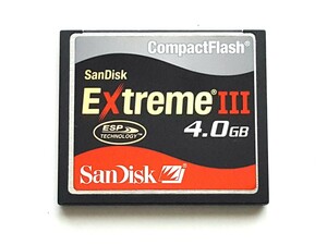 【2枚限り】☆美品☆ CFカード 4GB サンディスク エクストリームIII SanDisk Extreme III コンパクトフラッシュ CompactFlash Card