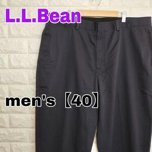 B193【L.L.Bean】チノパン【メンズ40】ネイビー