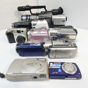 2100）１円スタート　ジャンクカメラまとめ売り ビデオカメラ デジタルビデオカメラ SONY Panasonic JVC Canon 光学 Victor　OLYMPUS　vx