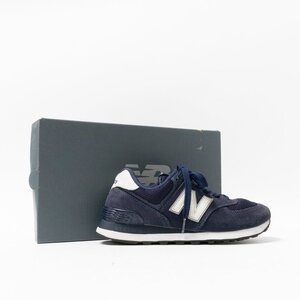 【1円スタート】 New Balance ニューバランス ML574EN2 574 NB スエード メッシュ ネイビー スニーカー ランニング US5 23cm