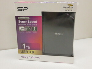 未使用 シリコンパワー ポータブルHDD 1TB 2.5インチ USB3.0/2.0対応 Stream S03シリーズ ブラック SP010TBPHDS03S3K 〇YR-07718〇