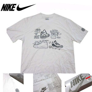 新品 ◆NIKE ◆ナイキ ◆限定 ◆激レア 半袖Ｔシャツ ◆箱入り◆ スニーカーの設計図入り Premium Designer Tee ◆シロ ◆(M) 全国送料無料