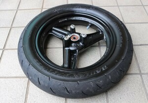 ＮＳＲ Ｍｉｎｉ(NSR50 レーサー) フロントホイール(前期・純正)＆タイヤ(ブリジストン製)セット《NSR80・NSF100・XR100モタード》