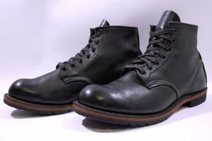 廃番 REDWING 2016年製 9014 BECKMAN/ベックマン 希少10D 人気カラー 極上BLACK/ブラック ソール劣化無し!! 2度使用のみ/貴重な極美品 黒