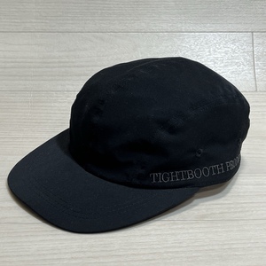 TIGHTBOOTH PRODUCTION/タイトブース プロダクション/SIDE LOGO CAMP CAP/サイドロゴ キャンプキャップ/ブラック/帽子/フリーサイズ/刺繍