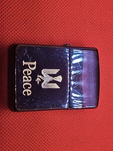 ZIPPO ジッポー ライター オイルライター タバコ 喫煙 Peace ブルーチタン F0650