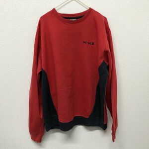 【古着一点物!】(No.785)ナイキ（Nike）スウェット(サイズ：L)90年代赤