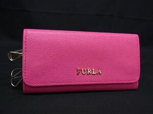 FURLA フルラ レザー 6連 キーケース 鍵入れ レディース ピンク系 DF3650