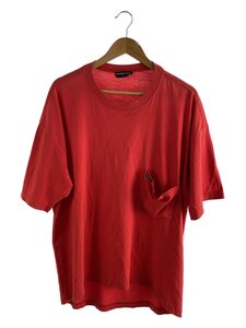 BALENCIAGA◆Tシャツ/S/コットン/RED/無地/508218TUK18