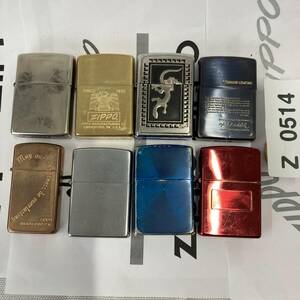 1円スタート zippo ソリッドブラス 他 おまとめセット 8個 オイルライター ジッポー Z0514