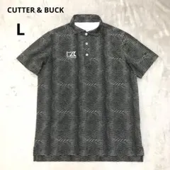 CUTTER&BUCK カッターアンドバック　ゴルフ　ポロシャツ　L 半袖　総柄