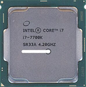 【中古】Core i7 7700K 4.2GHz LGA1151 91W SR33A [管理:1050004728]