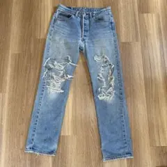 Levi’s デニム　グランジ　カードコバーン　クラッシュデニムW33 L34