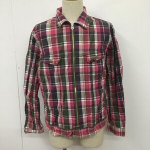 Lee L リー シャツ、ブラウス 長袖 ジップアップシャツ チェックシャツ 長袖シャツ カラージャケット Shirt Blouse 10107675