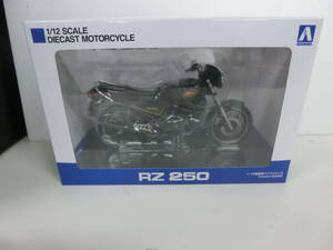 アオシマ 1/12 完成品ダイキャストバイク YAMAHA RZ250 ニューヤマハブラック