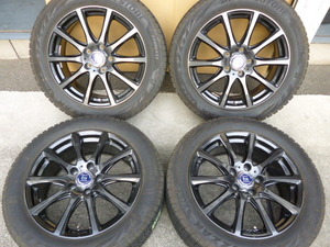 205/55R17☆17×7J ET48☆深溝で8部山★BRIDGESTONEブリヂストン BLIZZAKブリザック VRX2☆キックス★ティラードイータ 美品 業者歓迎!