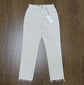 21SS 定価2.5万 新品未使用 YANUK ヤヌーク HIGH WAIST ANNETTE アネット デニムパンツ ジーンズ 57101218 エクリュ レディース 25