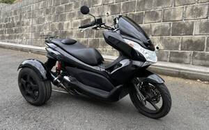 HONDA PCX125 トライク　普通自動車免許　ノーヘル　ベース　2.2万キロ　横浜　通勤　通学　タイヤ前後ほぼ新品　フロントフォーク社外新品