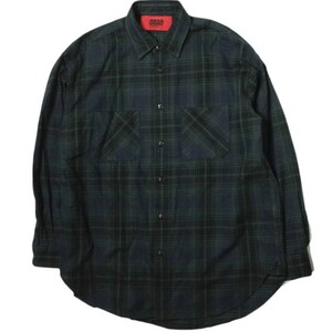 5525gallery x BEAUTY＆YOUTH 別注 日本製 NEL CHECK SHIRT オーバーサイズフランネルチェックシャツ L/XL BLACK WATCH 長袖 g14922