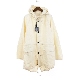 未使用品 ウティ Outil タグ付き 23SS MANTEAU BIDOS モッズコート フィールドジャケット M-51 フィッシュテール リネン OU-T013 アイボリ