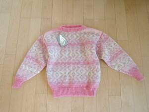 MADE IN NEW ZEALAND MARY TURNER MOHAIR KNIT pink