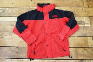 386☆THE NORTH FACE/ザノースフェイス ナイロンマウンテンパーカー NP-2296 M メンズ レッド×ブラック ナイロンジャケット 古着 used☆