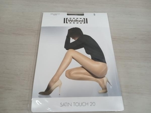 ストッキング WOLFORD SATIN TOUCH 20 ブラック Sサイズ