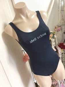 ●レディース水着９M●ニッキー【shell schon】日本製◆ワンピース水着：ブラック