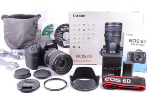 [極上美品, SC:3k! 元箱] Canon EOS 6D Digital SLR Camera w/EF 24-105mm L IS Lens kit キャノン 一眼レフカメラ レンズ キット NB-00289