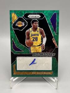 【8枚限定】2023-24 Panini Prizm Mojo Rui Hachimura 八村塁 直筆サインカード Auto Lakers