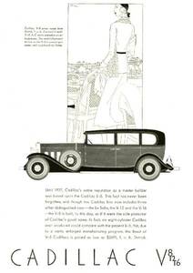 ◆1931年の自動車広告　キャデラック1　Cadillac
