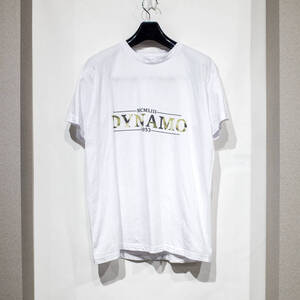 M / B&C COLLECTION 白 古着 プリントTシャツ ホワイト ワンポイント カモフラ ベルギー ヨーロッパ サスティナブル DYNAMO Y2K