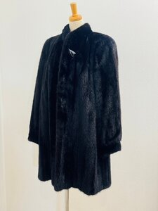 BALENCIAGA バレンシアガ blackglama MINK ミンク コート great lakes mink 着丈 約90cm 黒茶系 毛皮 ジャケット 冬