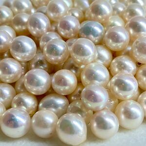 〔アコヤ本真珠おまとめ〕U 100.3g/501.5ct 約6.9-7.9mm珠 ルース 裸石 宝石 ジュエリー jewelry Pearl パール white 