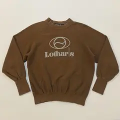 Lothars PARIS 80s ビンテージ ロゴラグランスウェット 茶 S