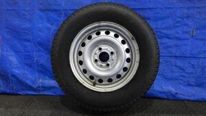 【宮城 塩釜発】中古 冬タイヤ・純正ホイールセット 1本 165R14LT ブリヂストンBLIZZAK VL1 6PR 2023年製 9分山 ※個人宛発送不可