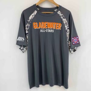 バジャースポーツ Badger SPORT アメリカ USA古着 半袖 Tシャツ XL メンズ 大きいサイズ グレー カレッジプリント トップス 野球 スポーツ