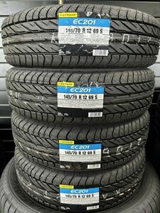 【2024年製】ダンロップ EC201 145/70R12　4本総額18000円　　