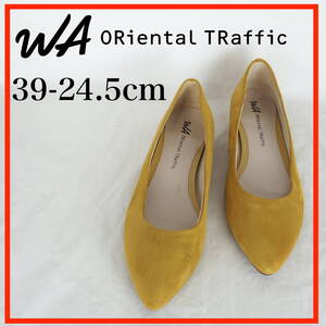 MK8147*WA ORiental TRaffic*ダブルエーオリエンタルトラフィック*レディースバレエシューズ*39-24.5cm*マスタード