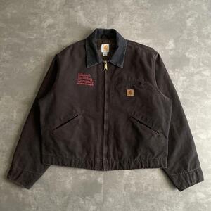 レアカラー 16s ビンテージ Carhartt カーハート J97 DETROIT JACKET デトロイト ジャケット DKB ダーク ブラウン L ダック duck