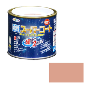 多用途 水性スーパーコート アサヒペン 塗料・オイル 水性塗料1 1/5L シャドーピンク