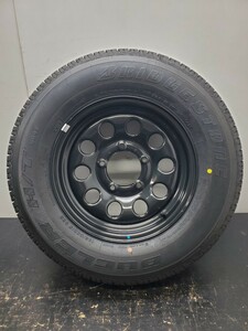 ジムニーシエラ 195/80R15 ラジアル 1本 21年式 ブリヂストン デューラー H/T 684Ⅱ スチールホイール付き 修理用 送料全国一律 T1027