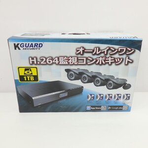 1円【ジャンク】KGUARD /オールインワン H.264監視コンボキット/監視カメラ/BR401-4CW214H/77