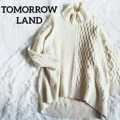 美品✨TOMORROW LANDトゥモローランドケーブル ハイネックプルオーバー