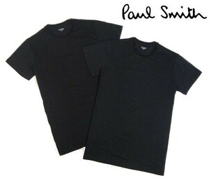 F木06199新品▼国内正規品 ポールスミス クルーネックインナー半袖Tシャツ 2枚セット 【 LL 】 Tシャツ Paul Smith ラウンジウエア 黒系