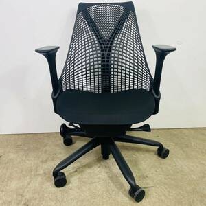 中古 HermanMiller セイルチェア ブラック ハーマンミラー オフィスチェア 黒 イス チェア オフィス用品 家具 オフィス家具 デスクチェア